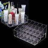 Lifestyle You 24 Compartment Luxurius Clear Acrylic Makeup Organiser Lipstick Holder Case ,2 Pieces