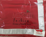 Sourbh Sarees Women's Red Faux Georgette Saree With Unstitched Blouse Piece