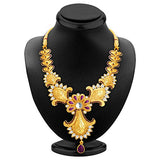 Sukkhi Ravishing Gold Plated AD Necklace Set for Women