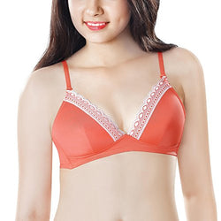 Amante Padded Non wired Bra with detachable Strap (BRA50101_Fusion Coral_32C)