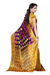 Mimosa Women's Traditional Art Silk Saree Kanjivaram Style With Blouse Color:Mejantha(3310-150-MEJ-MSTD )