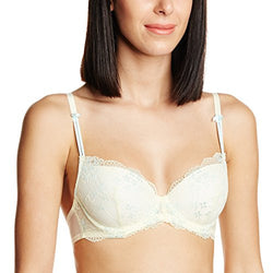 Amante Padded Wired Balconette Bra (BFFH01_Vanilla Bean and Mint_32C)