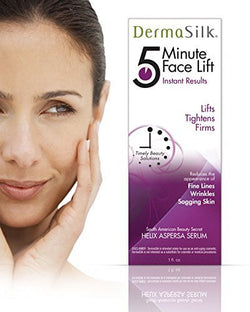 Biotech, Dermasilk 5 Min Face Lift Immediately Lifts, Tightens and Firms Aged Skin - Anti Aging Skin Cream - Last up to 8 Hours Significantly Reduces the Appearance of Fine Lines, Wrinkles and Sagging Skin 1 oz