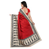 e-VASTRAM Womens Art Mysore Printed Silk(NS7B_Maroon)