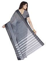 Mimosa Women's Traditional Cotton Silk Saree With Blouse Color:Grey(3326-HMK-12-GREY )