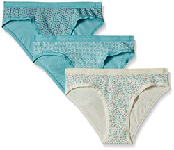 Amante Women's Cotton Bikini Panty (Pack of 3) (PPK33101_Assorted_Medium)