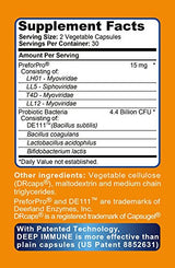 Optimum Probiotics: Deep Immune System Support - With Patented Probiotic Booster - Effective in Small Doses Within Hours - Nutritional Supplement