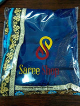 Sareeshop Women's Georgette Saree (Jessica_001_Blue_Free Size)