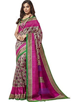 EthnicJunction Women's Cotton Silk Saree With Blouse (Multicolor,EJ1131-3030)