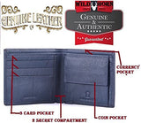 WildHorn Blue Leather Men's Wallet