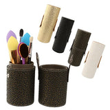 Imported Cosmetics Makeup Brushes Cup Holder Travel Case Brush Organizer - Light Gold
