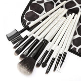 Imported 15-Colors Concealer Palette + 10Pcs Eyebrow Power Makeup Brush Set White
