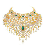 Sukkhi Incredible Gold Plated AD Necklace Set for Women