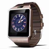 DZ09 Bluetooth Smart Watch with Camera for Iphone and Android Smartphones Samsung Sony LG (golden)