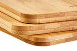 AmazonBasics - Juego de tablas de cortar de bambú (3 unidades)