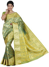 RR Women's Resham Silk Powerloom Saree (RR-BBB002-BOTTLE GREEN)