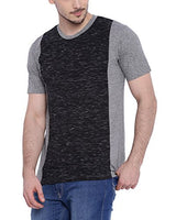 Campus Sutra Men's Round Neck T-shirt (AZ17ND_RNHREC_M_PLN_CHGR_AZ_L)
