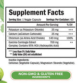 95% HCA Pure Garcinia Cambogia Extract. Fast Acting Weight Loss Pills. Appetite Suppressant. Extreme Fat Burner & Carb Blocker Supplement to get Slim Fast. Best Garcinia Cambogia Raw, 60 Diet Pills.