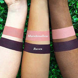 LIME CRIME VELVETINES 2 Moods Duo The Original Liquid Matte Lipstick ~ Made in USA ~ MARSHMALLOW: cotton candy nude AND RAVEN: the darkest color ever made without being black ~ PACK OF 2 PCS X 2.6 ML EACH ~ Certified Cruelty Free &amp; Vegan ~ lip stain