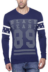 Maniac Mens Fullsleeve V-Neck Cotton Tshirt