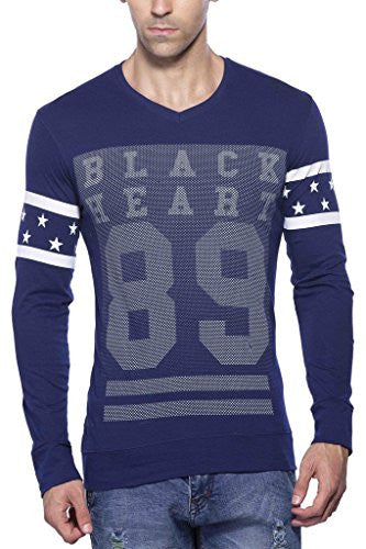 Maniac Mens Fullsleeve V-Neck Cotton Tshirt