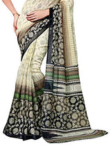 Trendz Women's Silk Saree (TZBS_Cream and Black_Cream)