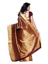 Mimosa Silk Saree (Krt-Blkmarun _Marun)