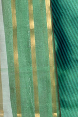 Chandrakala Women's Banarasi Cotton Silk Saree(Green)