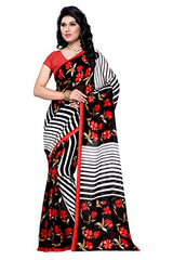 Trendz Women's Georgette Saree (TZ_Charmin_Multi_Free Size)
