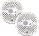 8 PIECE MARINE DMS365 6.5 inch 3 Way Speakers with 120 Watts of Peak Power