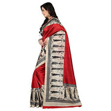 e-VASTRAM Womens Art Mysore Printed Silk(NS7B_Maroon)