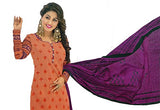 Angelfab Women's Cotton Dress Material (PRI507_Orange)