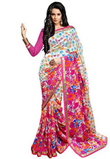 Trendz Georgette Multi Colour Saree(TZ_Dhuleti)