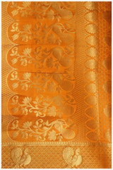 Mimosa Women's Traditional Art Silk Saree Kanjivaram Style With Blouse Color:Mejantha(3301-200-MEJAN-MSTD )
