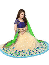 Panchratna Women's Faux Georgette Saree (ME-NX-93-1_Green)