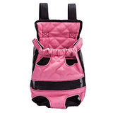 Pettom Front Cat Dog Backpack Travel Bag Carrier Free Your Hands Lightweight and Safe (XL)