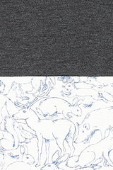 Colors Couture Three Panel Half Sleeves Slim Fit Round Neck Printed Cotton T-Shirt for Men