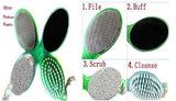 4 in 1 Multi use Pedicure Paddle Brush - 4 Step Pedicure (Cleanse, Scrub, File and Buff) - (Color may vary)