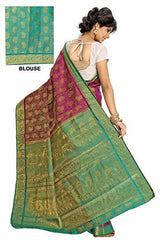 Alankrita Rani X Rama Color Allover Weaving Jari Brocket Design Saree With Stones