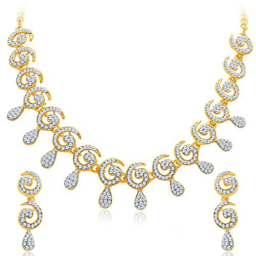 Sukkhi Gold Plated Australian Diamond Necklace For Women