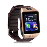 DZ09 Bluetooth Smart Watch with Camera for Iphone and Android Smartphones Samsung Sony LG (golden)