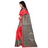 e-VASTRAM Womens Art Mysore Printed Silk(NS5C_Gajri)