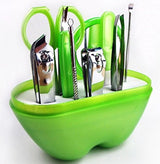 Foolzy Green Manicure Pedicure Set kit with 9 Tools (MSBUTTERFLY)