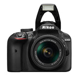 Nikon D3400 24.2 MP Digital SLR Camera (Black) with AF-P DX NIKKOR 18-55mm f/3.5-5.6G VR Lens Kit with 8 GB Card and Camera Bag