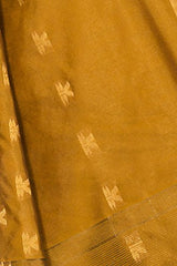 Chandrakala Women's Banarasi Cotton Silk Saree(Gold)