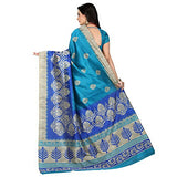 e-VASTRAM Women's Mysore Art Silk Saree (NS4B_Blue)