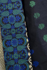 Chandrakala Women's Black Banarasi Art Silk Saree