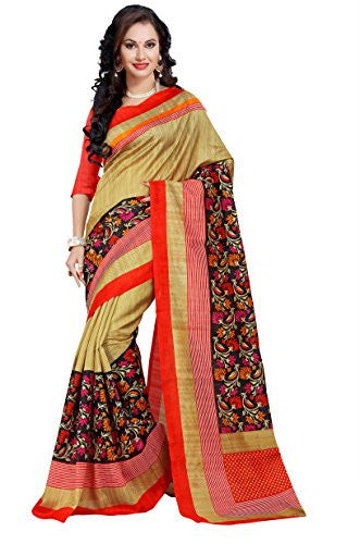Trendz Women's Cotton Silk Saree (TZ_Daisy_Multi_Free Size)