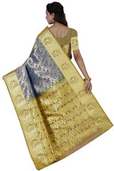 RR Women's Resham Silk Powerloom Saree (RR-BBB002- SILVER MAGENTHA)