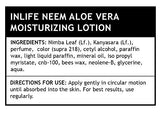 INLIFE Neem Aloe Vera Moisturising Lotion, Paraben Free - 200 ml